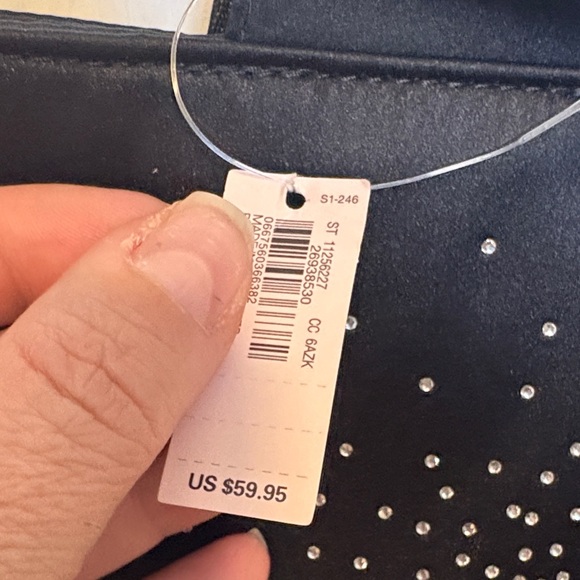 Victoria's Secret Black Tote with Rhinestone Logo. NWT - Picture 3 of 9